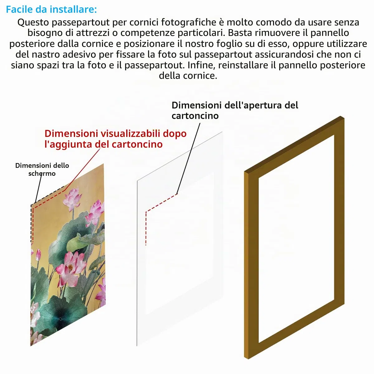 32 Pezzi Passepartout per Cornici Frame Cartoncino,8 Dimensioni Passepartout Cornici Portafoto in Carta per Poster, Foto, Dipinti, Lavori Fotografici(Bianco Ghiaccio, Bianco Spento)