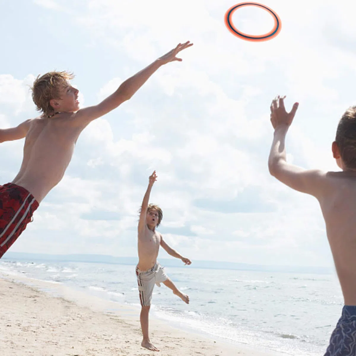 3 pezzi Flying Ring, Anelli da Lancio Premium, giochi da esterno per bambini, giochi all'aperto, giocattoli da mare, giochi spiaggia adulti, volo dritto per Bambini e Adulti（Blu, rosa e turchese）25cm