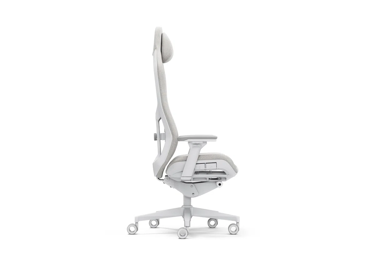 Fractal Design Refine Mesh Light Gaming Chair - Ergonomic Office Desk Chair Functionality with 4D Adjustable Armrests, High-Back Support, Lumbar Cushion, And Breathable Mesh