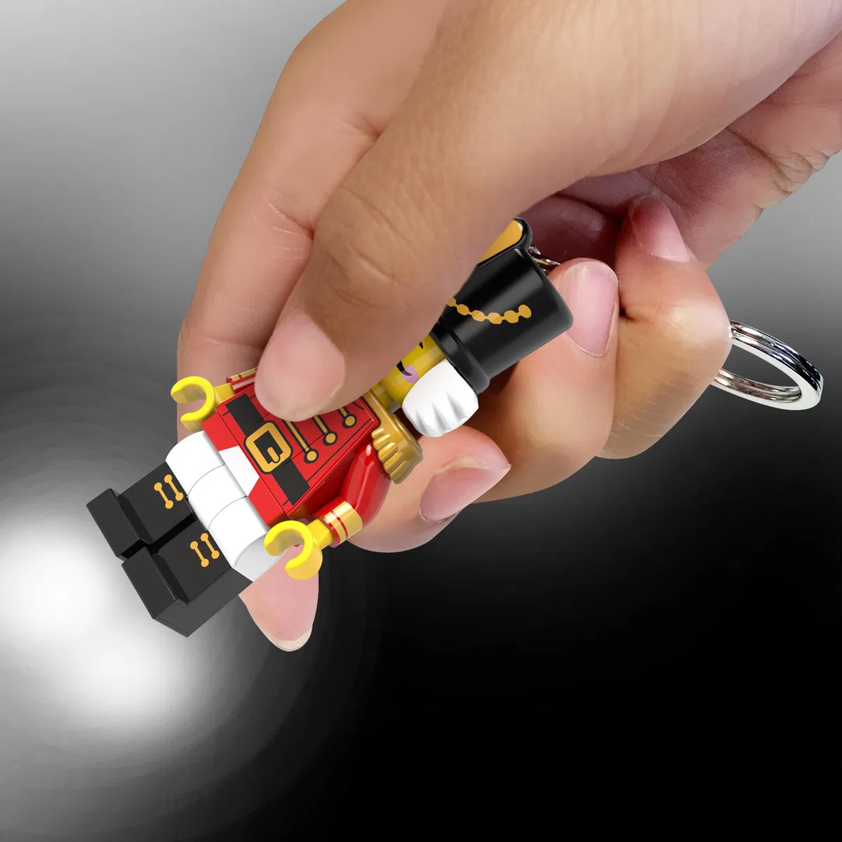 LEGO Iconico Portachiavi Torcia - Altezza 76 mm (KE184) - 2 batterie CR2025 incluse