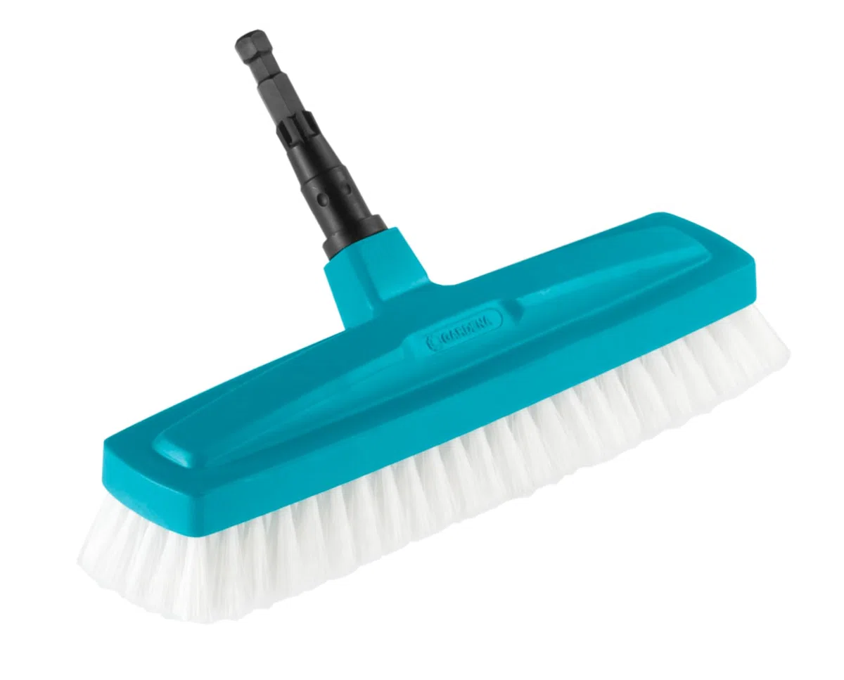 Gardena Scrubber combisystem: strumento ottimale la pulizia della casa, larghezza di lavoro 30 cm, posate in polipropilene altamente elastico, delicati sui mobili grazie ai bordi arrotondati (3639-20)