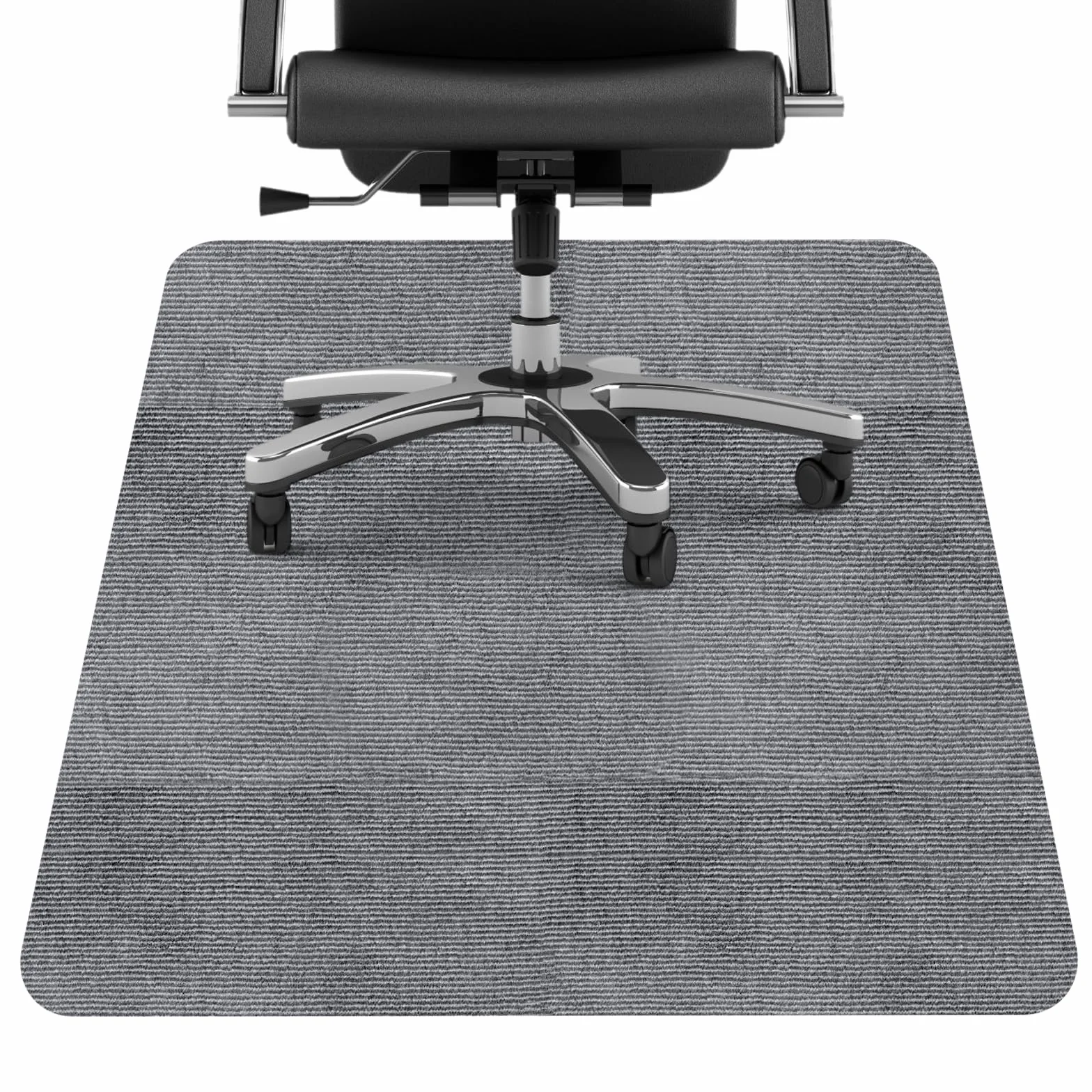 Tappeto Sedia Ufficio, Tappeto Salvapavimento Antiscivolo 90 x 120 cm, Ufficio Protettore del Pavimento, Tappeto per Sedia, Tappetino Pavimenti per Parquet e Pavimenti Duri/Piastrelle (Grigio scuro)
