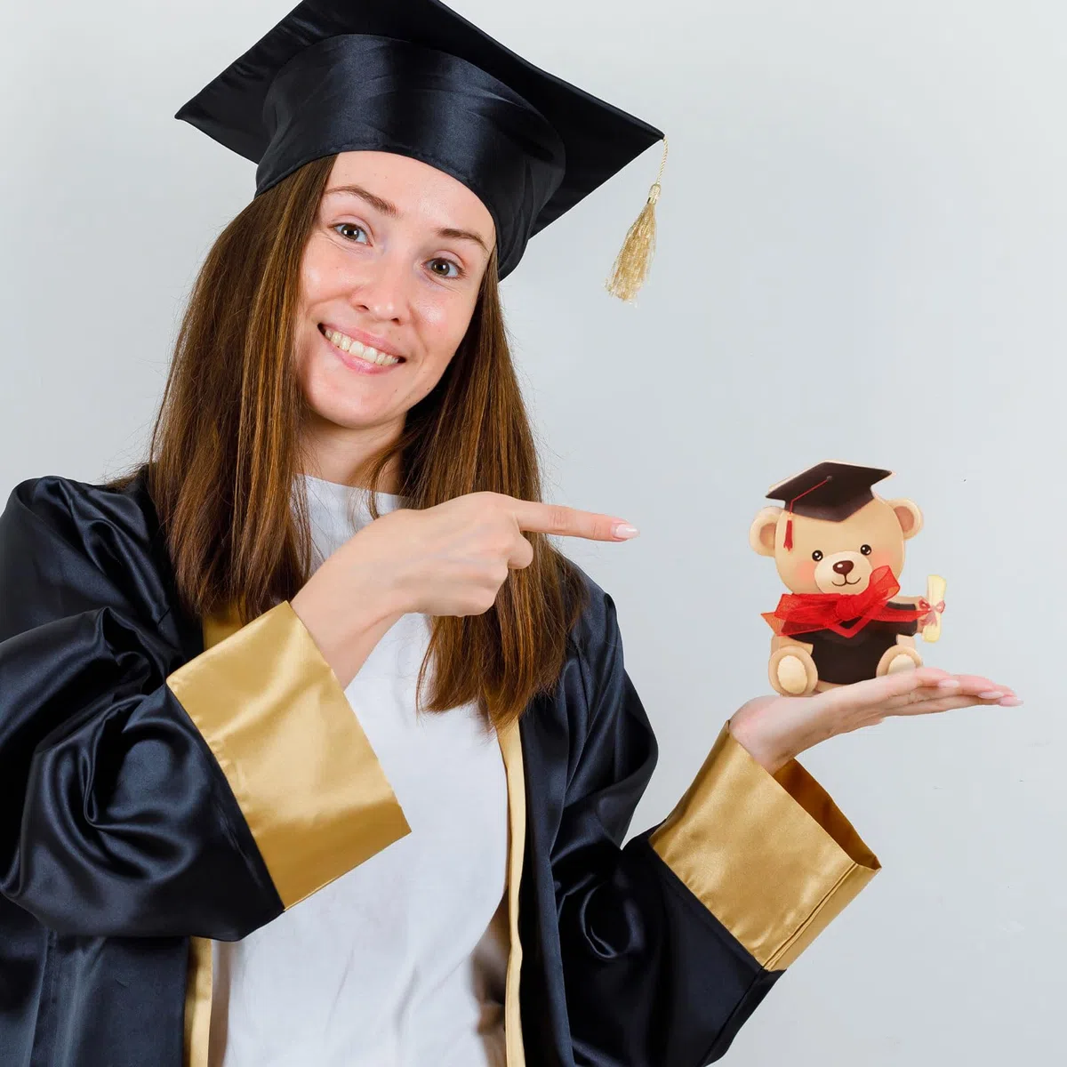 50pz Bomboniere Laurea Portaconfetti Scatoline Rosso Portaconfetti Forma Orsetta Laurea Nastro Scatole Carta Regalo Decorazione Laurea Confetti