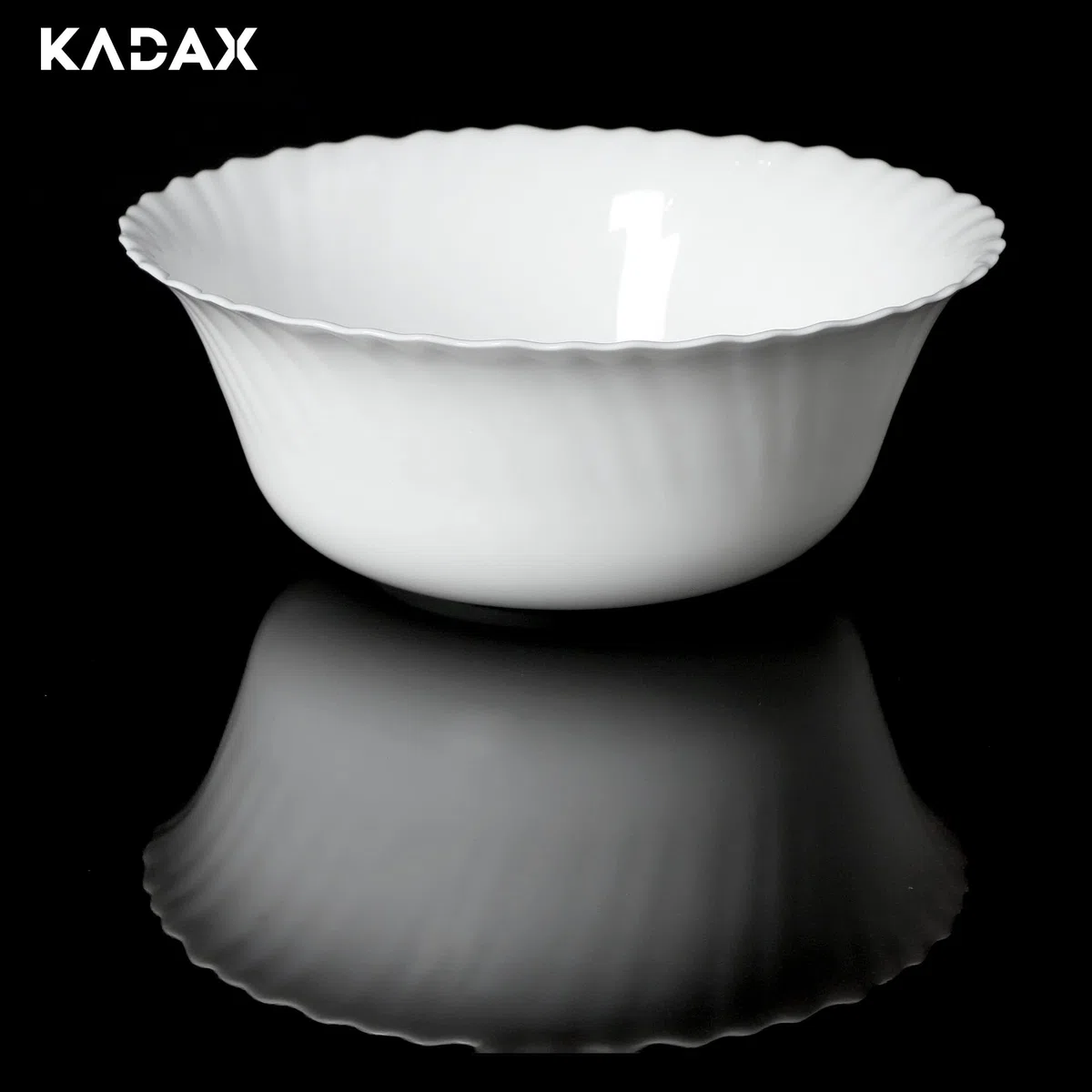 KADAX Ciotola ∅ 23 cm, set da 6 pezzi, ciotola in vetro temperato, ciotola per frutta, insalata, ciotola per dessert, ciotola per cereali, ciotola per zuppa, ciotola per snack, lavabile in