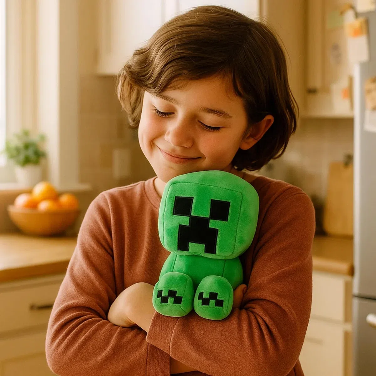 Minecraft Creeper Salvadanaio - Morbido Peluche Salvadanaio per Bambini - Prodotto con Licenza Ufficiale - Circa 20 cm - Carattere iconico - Regalo per giocatori e fan