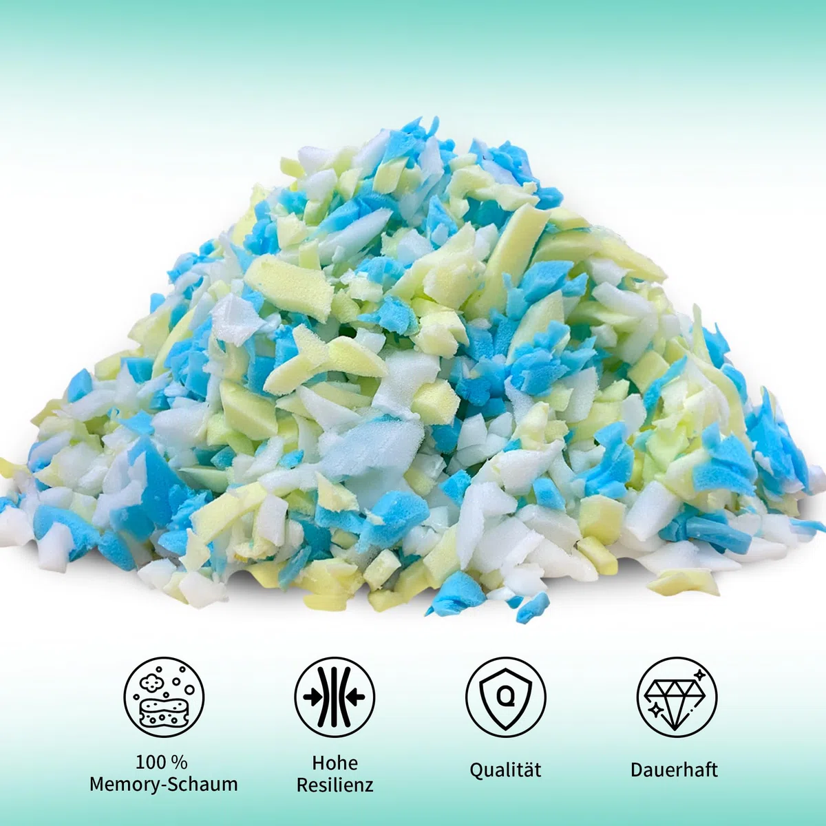 Imbottitura in memory foam da 4,4 kg per pouf, aggiunta di particelle di gel, accogliente e morbida, ideale per riempire sacchi per bambini, cuscini, cucce per cani, cuscini per divano
