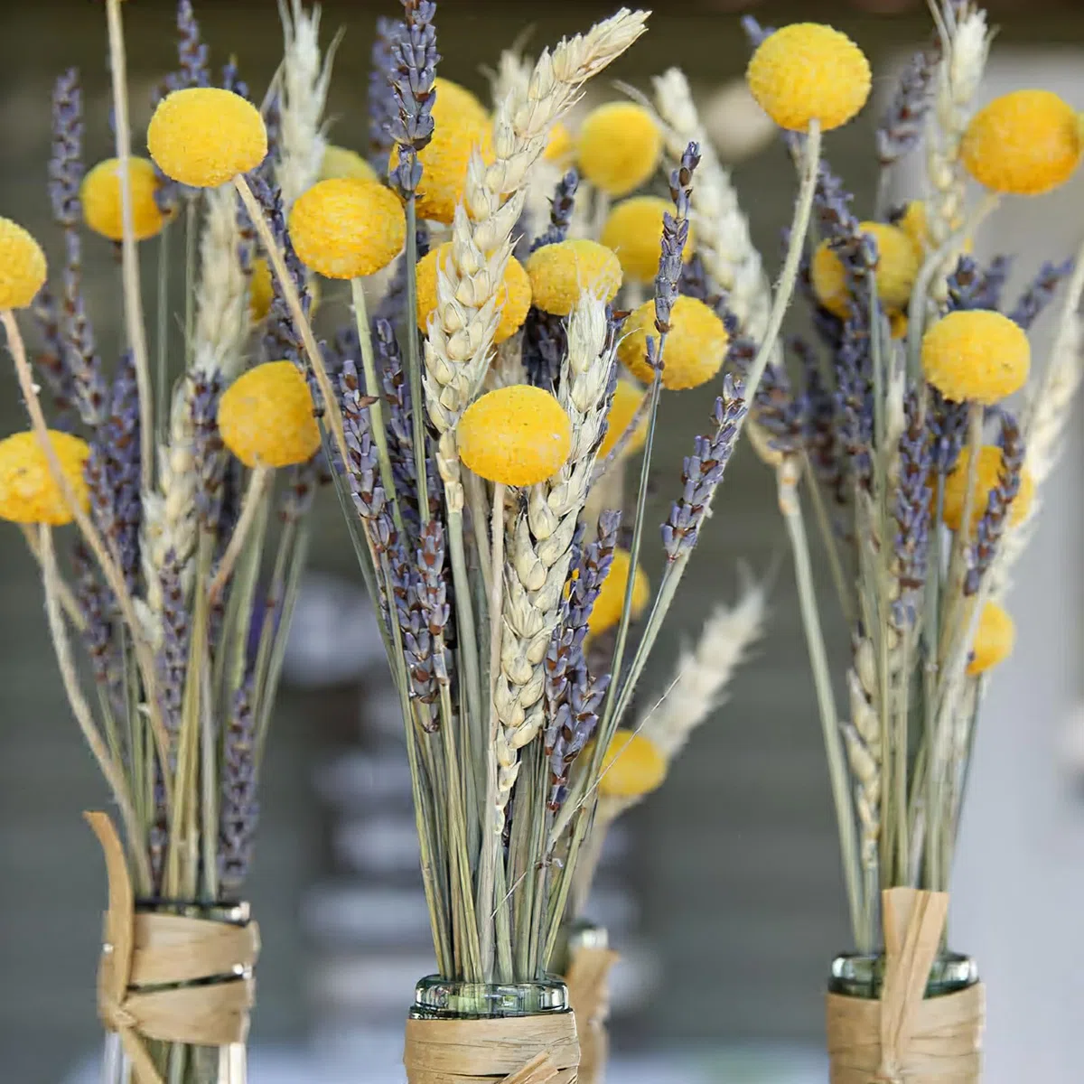 Spighe di Grano Essiccata Fiori Secchi Decorativi per Vaso Naturali Fiori di Lavanda Composizione Fiori Secchi Bouquet per Matrimoni Camino Casa Cucina Chiesa Tavolo Feste Decorazione