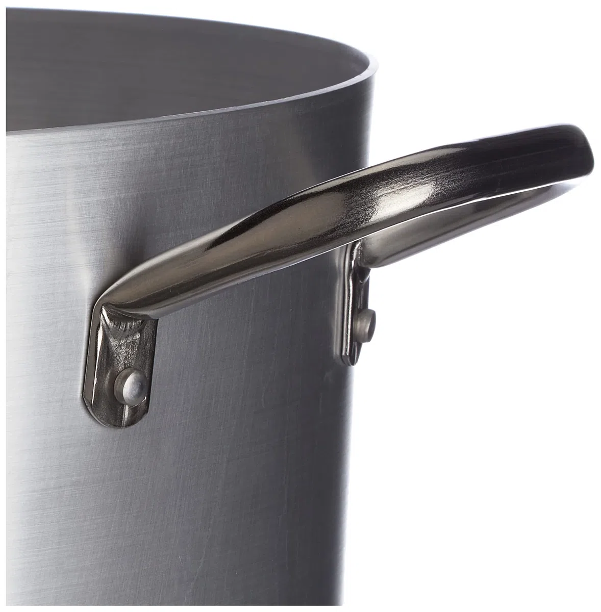 Pentole Agnelli, PCMX0440, Casseruola alta con 2 Maniglie in Acciaio Inox, Alluminio, Argento