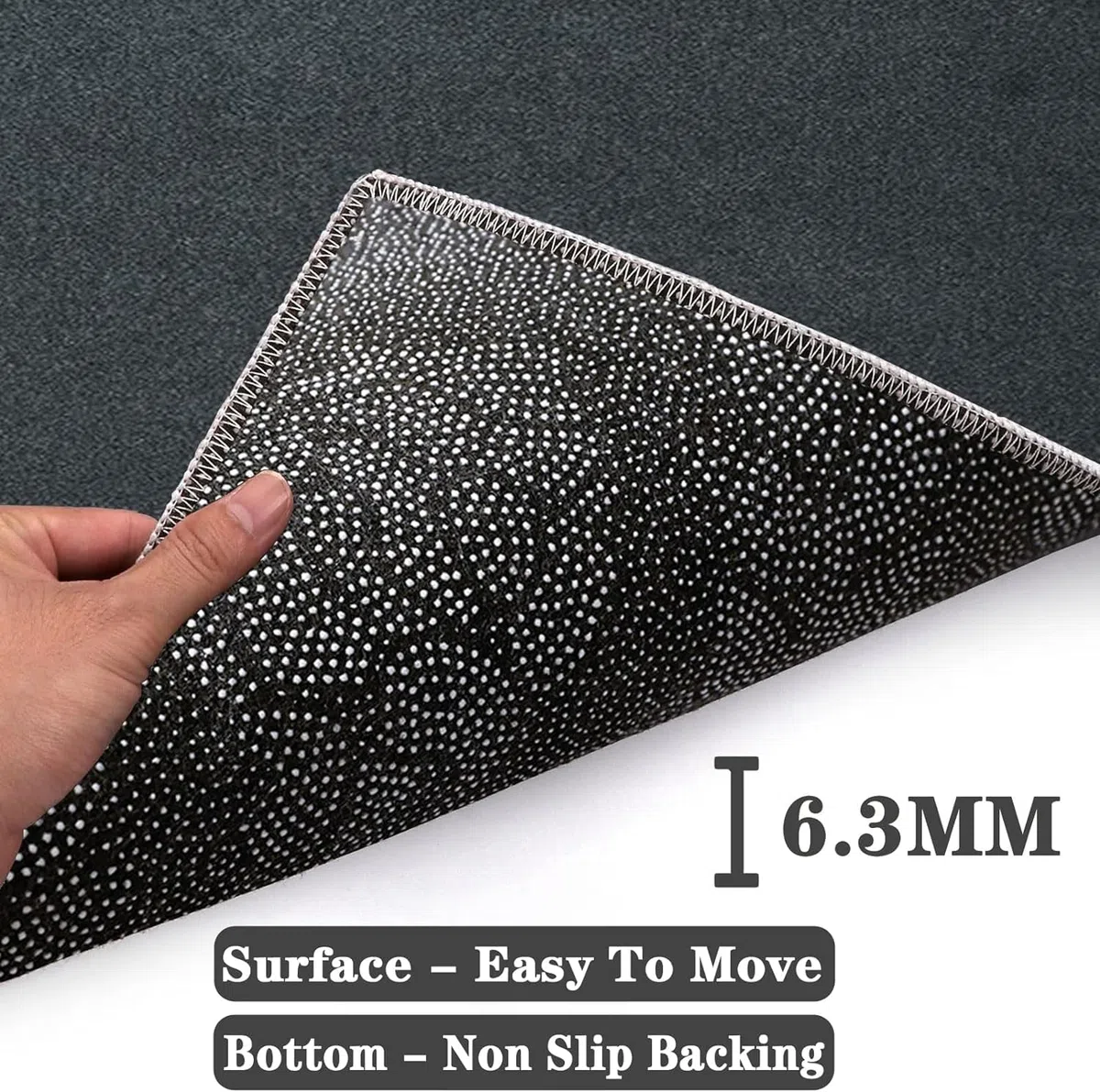 Tappetino Protettivo per Pavimenti Duri 140 x 160 cm Tappeto Sedia Gaming - Tappeto di Protezione da Pavimento - Tappeto Salvapavimento Antiscivolo - Tappeto per Sedia con Ruote per Casa Ufficio