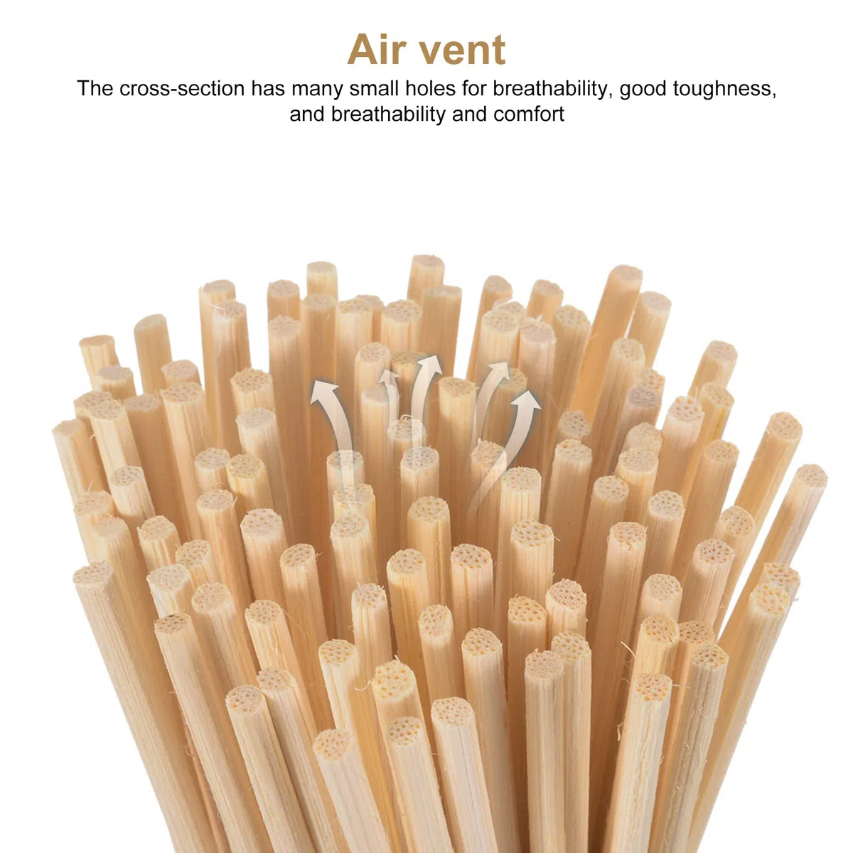 100 bastoncini per tubi d'incendio, materiale intrecciato, bastoncini in rattan per diffusore di aromi, bastoncini di ricambio, diametro 3 mm, materiale intrecciato per la creazione di cestini