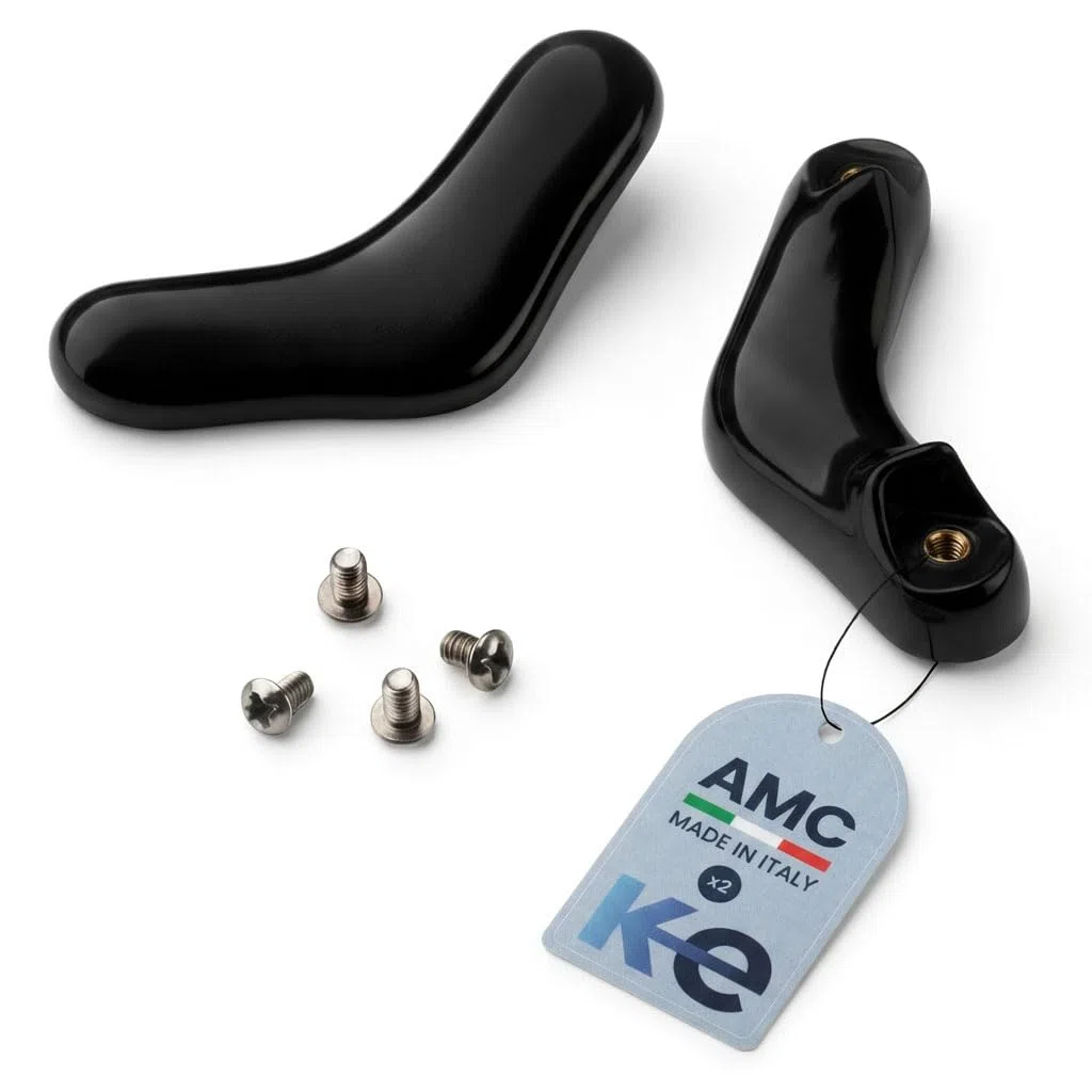 ANAKEL HOME Set 2 Maniglie per Pentola AMC, Ricambio per Pentola AMC | Bachelite Anti Scottatura, Colore Nero, Viti Incluse