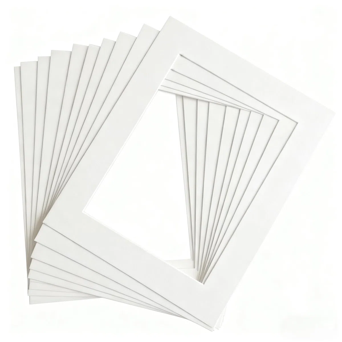 10 pezzi passepartout A3 dimensioni esterne 29,7 x 42 cm, dimensioni interne 21 x 29,5 cm, colore bianco per presentazioni di foto, immagini, stampe artistiche