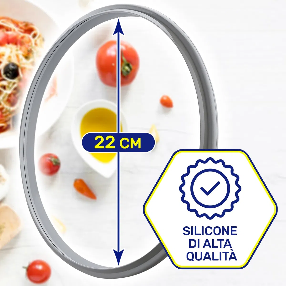 Guarnizione Pentola a Pressione per WMF Ø 22 cm con il Codice Originale 60 6855 9990 6068559990 Garanzia di 10 Anni - Monteral