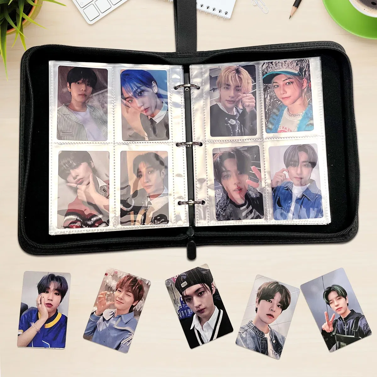 Stray Photocard Binder, SKZ Photocards Holder, Stray Carte Collezionabili Album con 400 Tasche, Kpop Gadget per STAY (A)