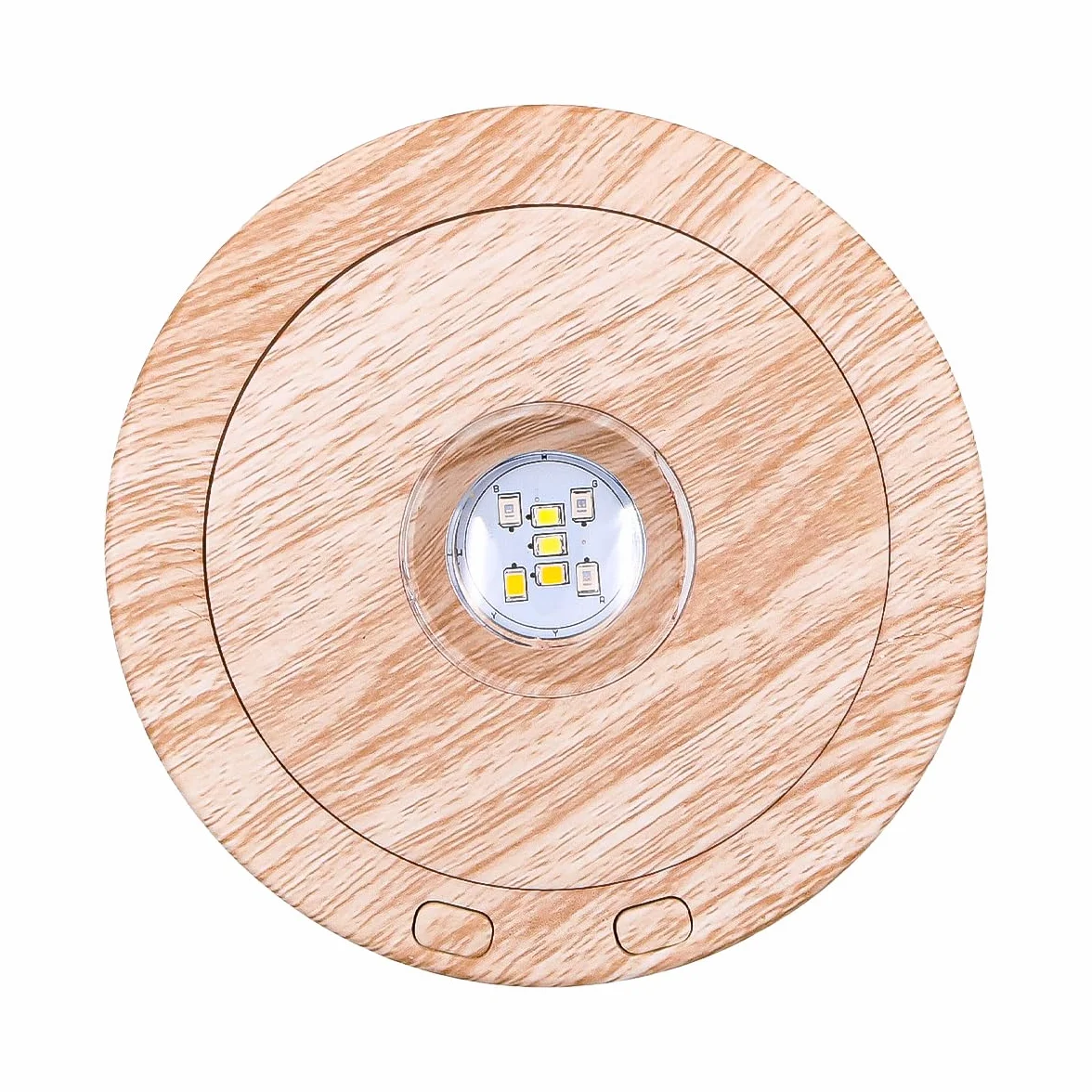 Base luminosa a LED girevole rotonda 8 modalità di luce Espositore Base per espositore da tavolo per cristalli Art. in vetro