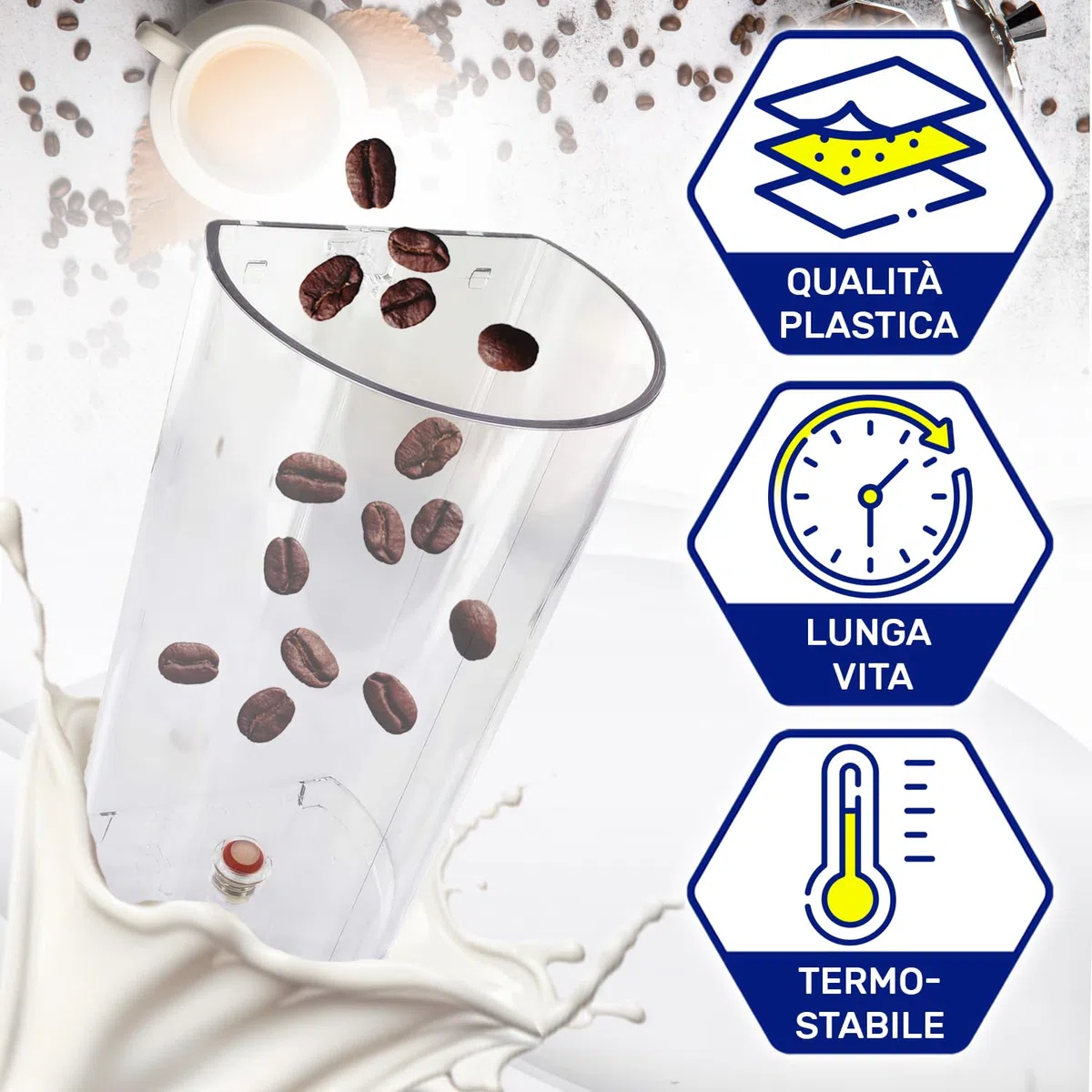 Serbatoio Acqua per Macchina Caffè Cialde con Codice Originale MS-625004 per Krups per Dolce Gusto Genio S - MADE IN EU - Garanzia di 10 Anni - MONTERAL