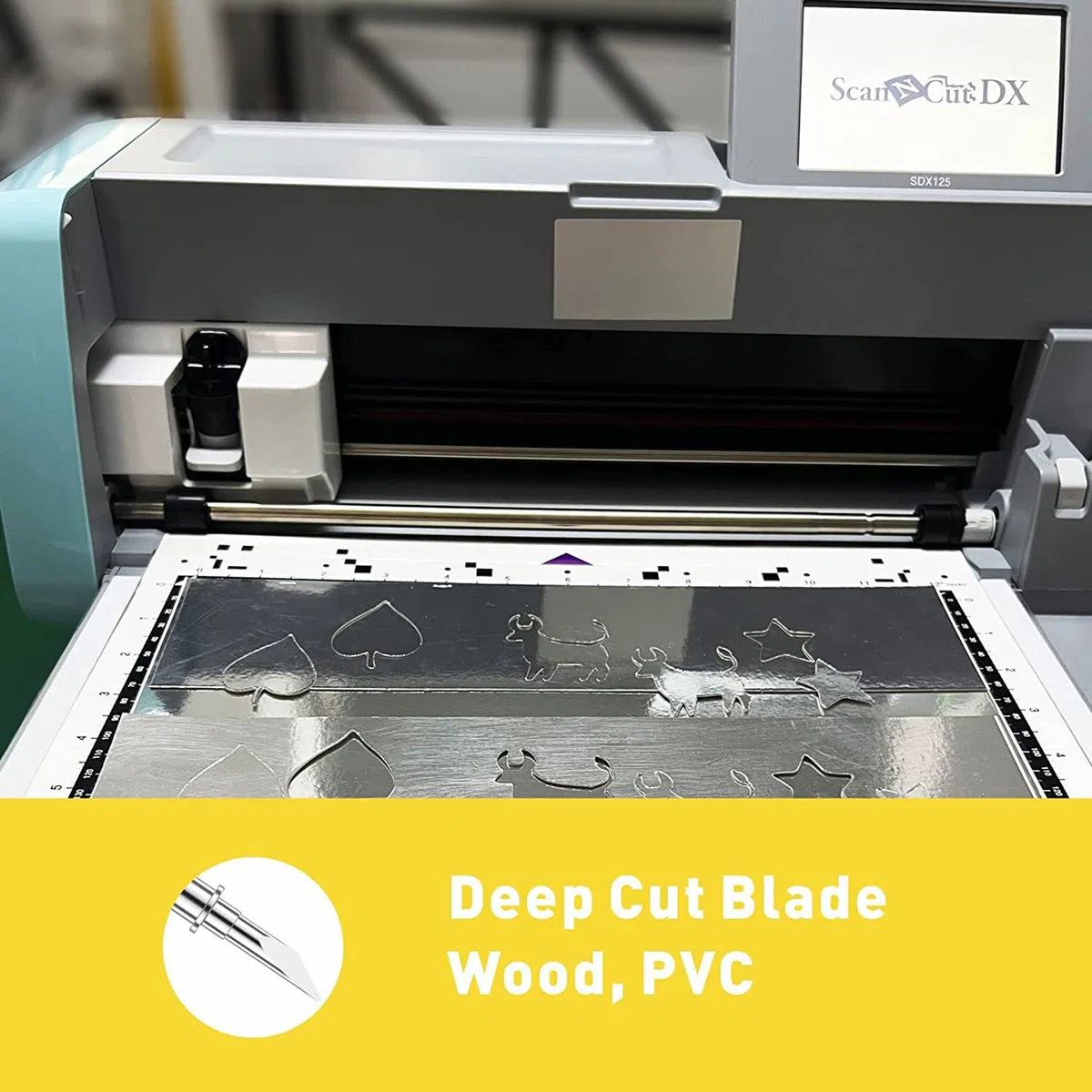 Kingmu 2 pezzi Deep Cut Lama di CABLDF1 ricambio per la creazione di cartoncino Per Brother ScanNCut, ScanNCut2, ScanNCut DX2 and DesignNCut Seriesut DX2 and DesignNCut Series