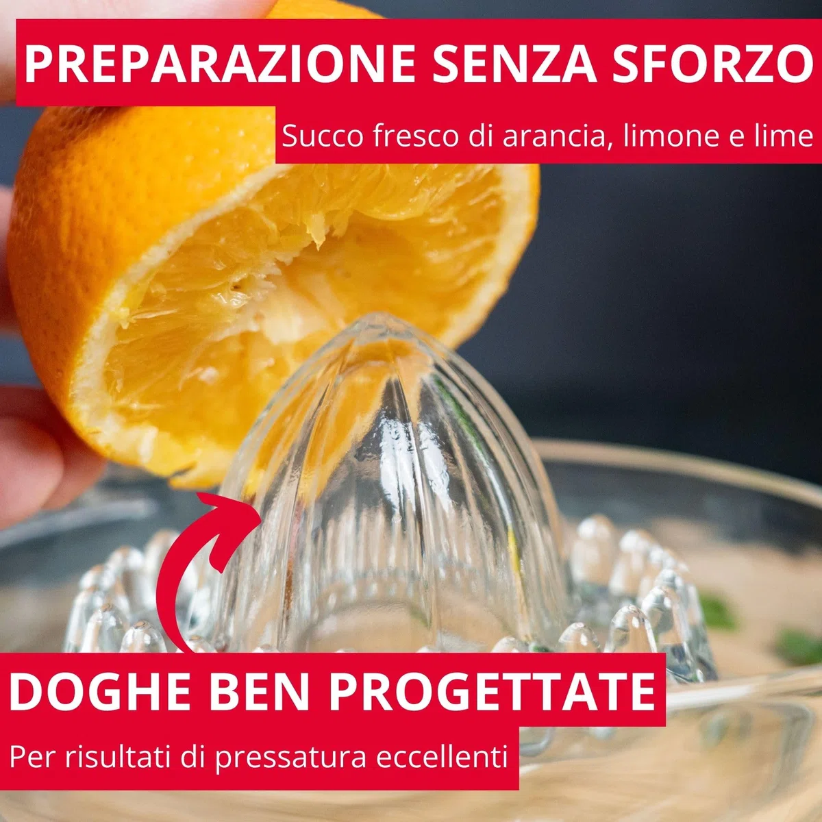 Westmark 30822260 - Spremiagrumi e arancia, capacità: 250 ml, vetro trasparente