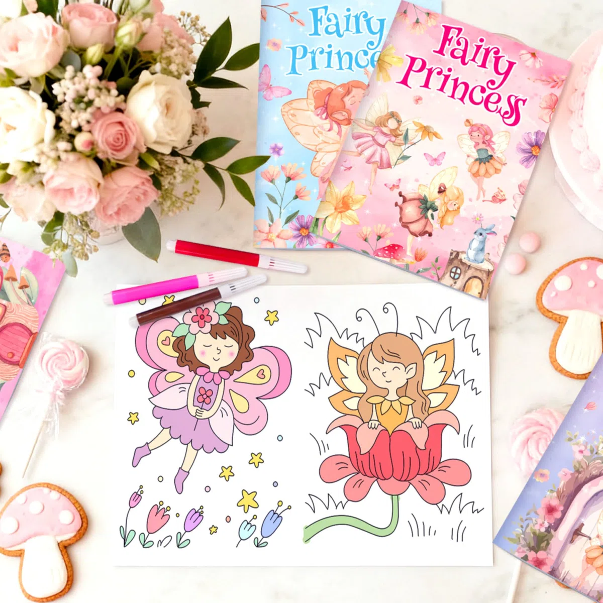 12 mini libri da colorare e piccoli libri attività come regalini festa regali farfalla compleanno accessori rosa