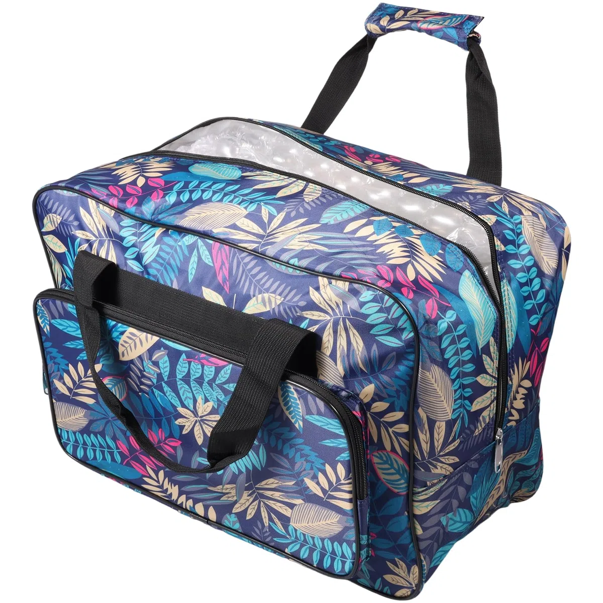 Borsa per macchine da cucire, capacità, 46 x 23 x 32 cm, tessuto Oxford, portatile, tasche multiple, impermeabile, per macchine da cucire, per macchine da cucire, forbici, aghi di misura, borsa