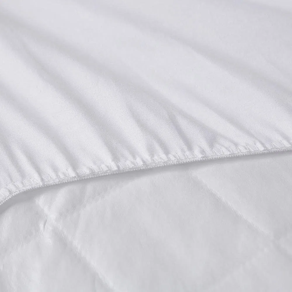 Biancheria da letto Lenzuola con angoli Hotel Homestay Lenzuola con angoli impermeabili trapuntate spesse di colore puro per coprimaterasso White King 193x203cm + 46cm