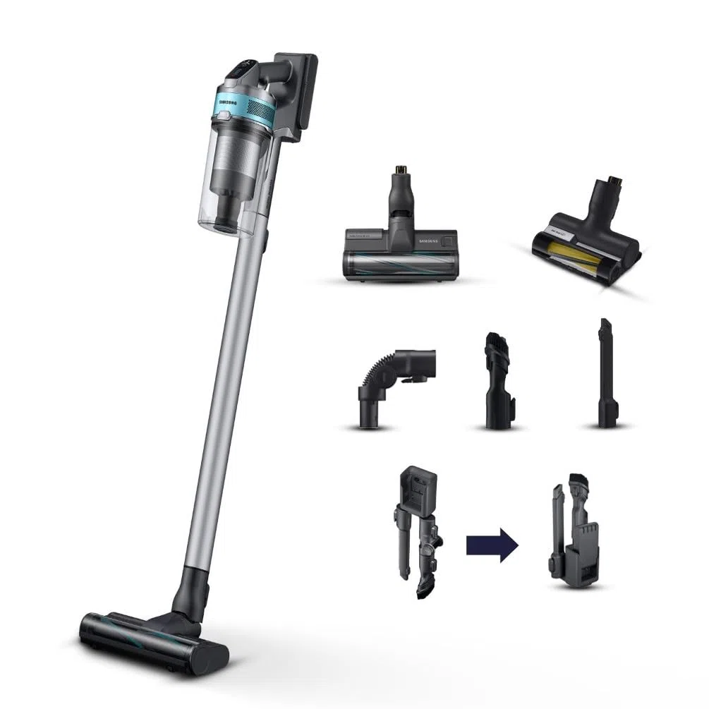 Samsung Scopa Elettrica VS20C852FTB/WA Jet 85 Premium, Potenza 210W, Aspirapolvere Senza Filo, Fino a 60 Min di Autonomia