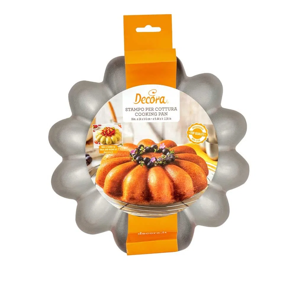 DECORA 0075040 STAMPO FIORE Ø 24 X 6 H CM ANTIADERENTE