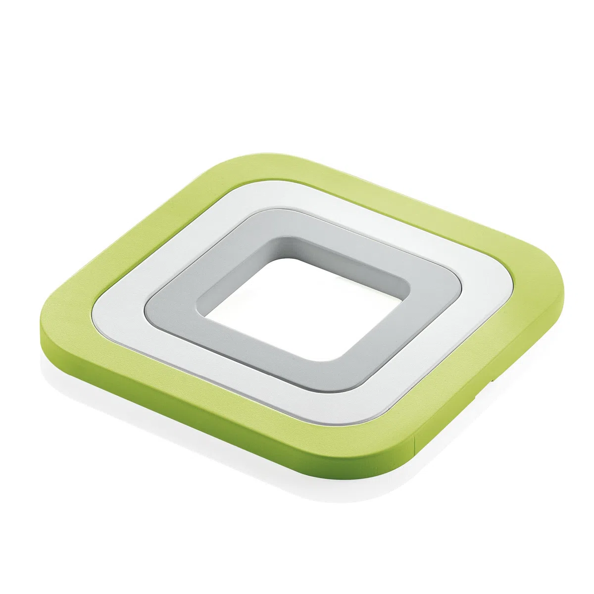 Fratelli Guzzini Kitchen Active Design Set Sottopentole, PA-Silicone, Verde Mela, 15 x 15 x 1 cm