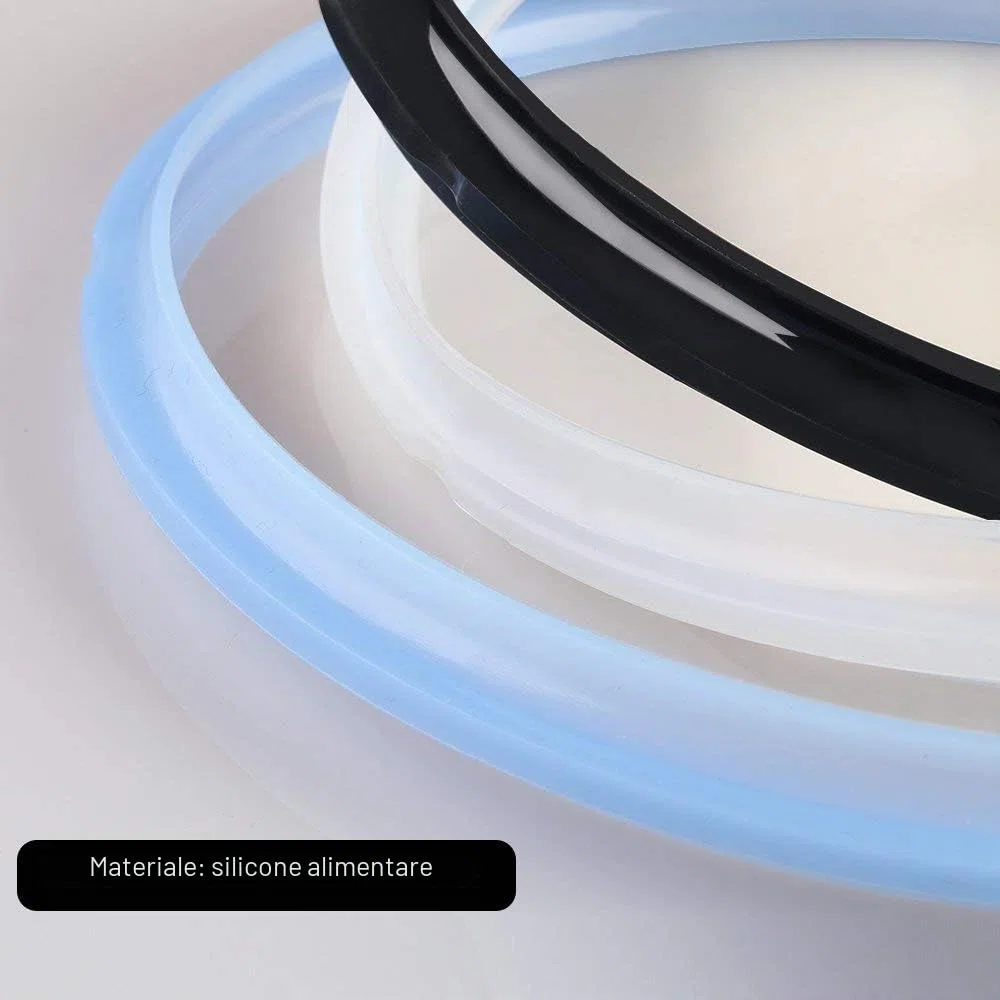 Mocoosy 3PCS Anello di tenuta in silicone per vaso istantaneo 6 qt, guarnizione di ricambio per guarnizioni Insta Pot 6 quarti Anello di tenuta Instapot Grado alimentare per IP-DUO60,IP-LUX60,IP-DUO50