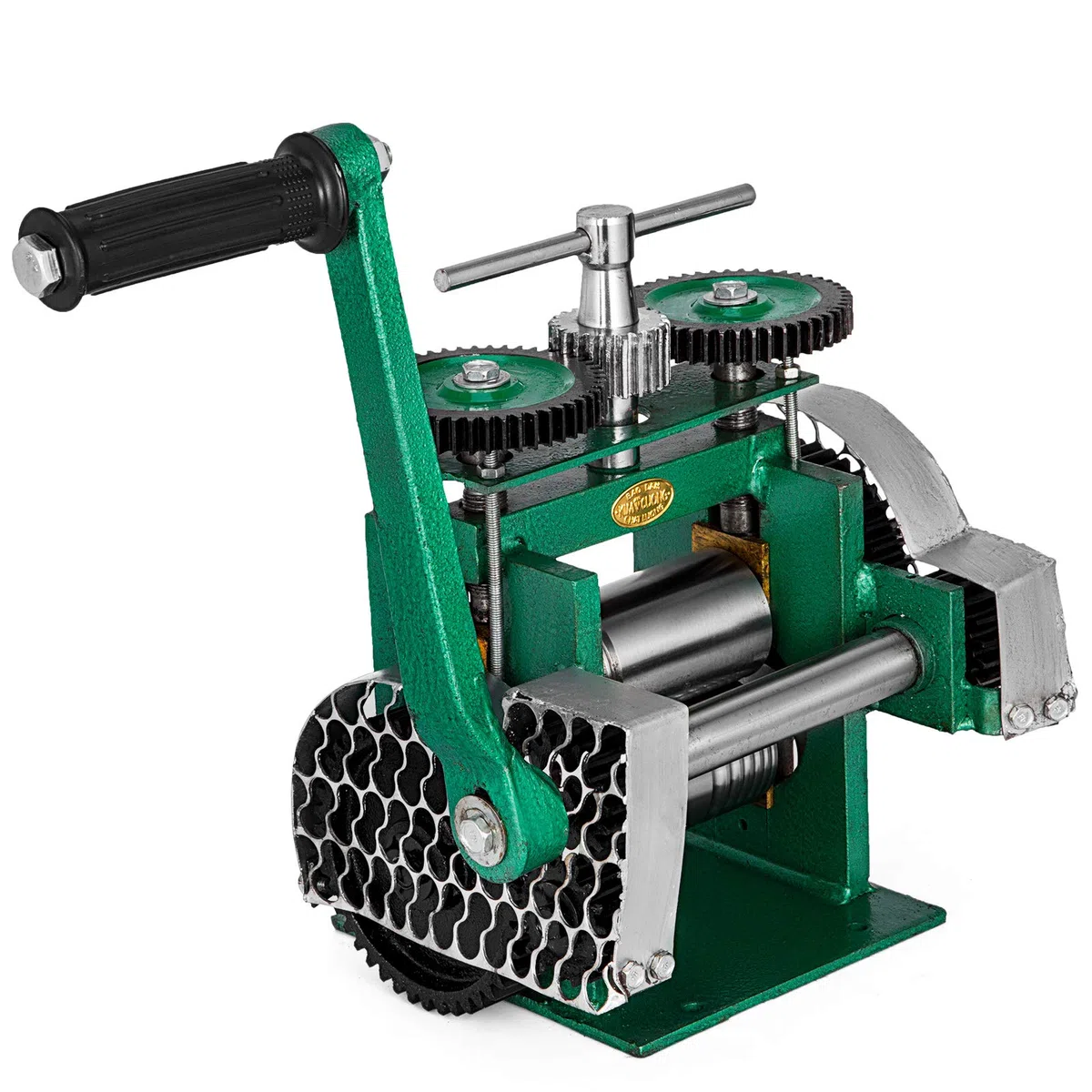 VEVOR Macchina Laminazione Piatto Larghezza Rullo 85 mm, Laminatoio Manuale Plastificare Pressa Manuale Combinata Macchina Fabbricazione Pressa Strumento per Gioielli in Tablet Manico a Risparmio di