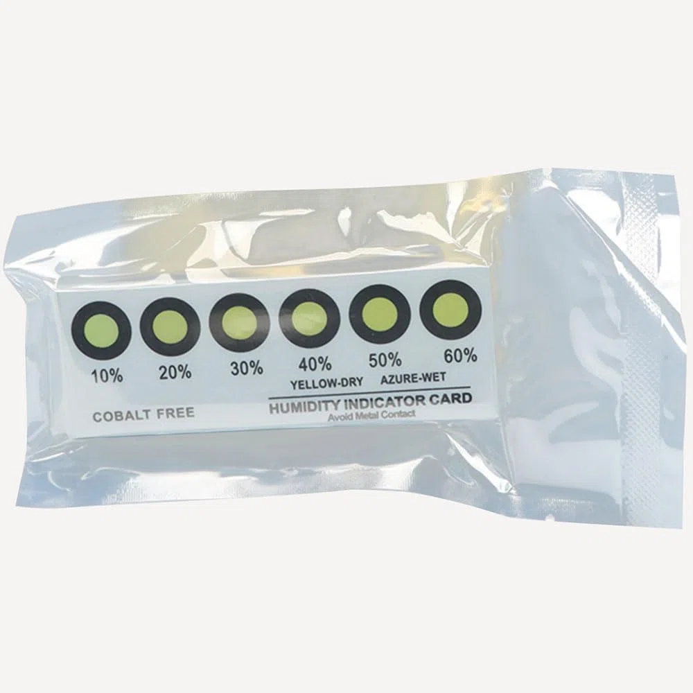 Confezione da 200 schede indicatori di umidità 3-60% RH, 6 punti, cambiamento di colore da giallo a blu per PCB, elettronica, imballaggio, archiviazione (3-60% RH, 6 punti, 200 pezzi)
