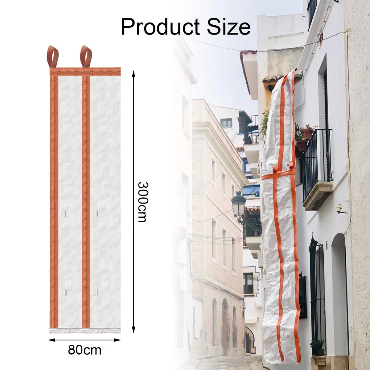 Raschietto, Scivolo per Rifiuti Edili da 300 cm, Sacco Della Spazzatura con Quattro Cinghie di Tensionamento per il Trasporto di Residui di Cemento, Immondizia