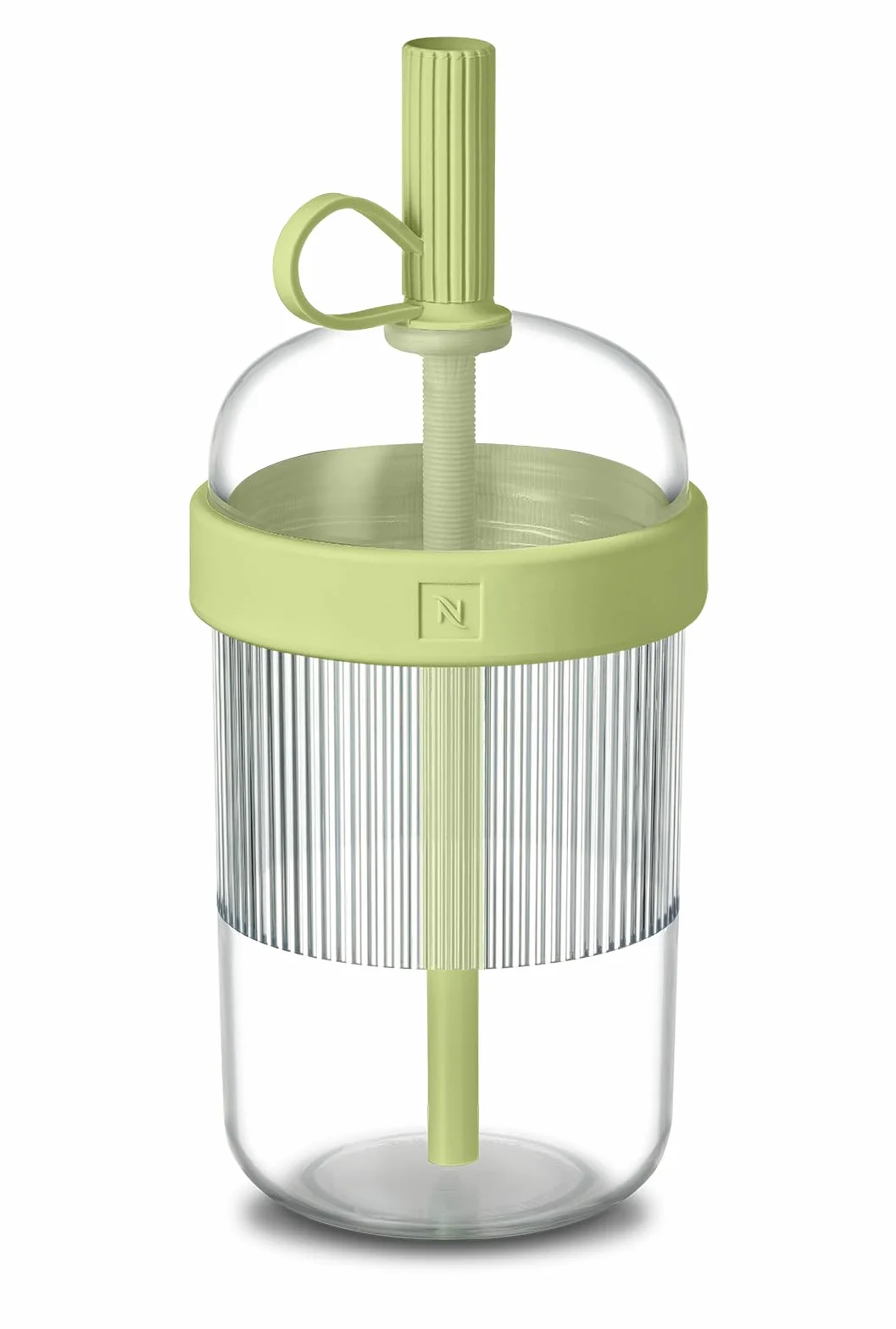 Nespresso Bicchiere da viaggio, design Federico Peri, edizione limitata, solo per bevande fredde, 540 ml, pistacchio