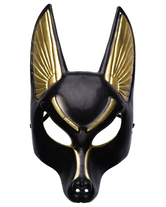 MASCHERA ANUBI IN PLASTICA SU CARTONCINO