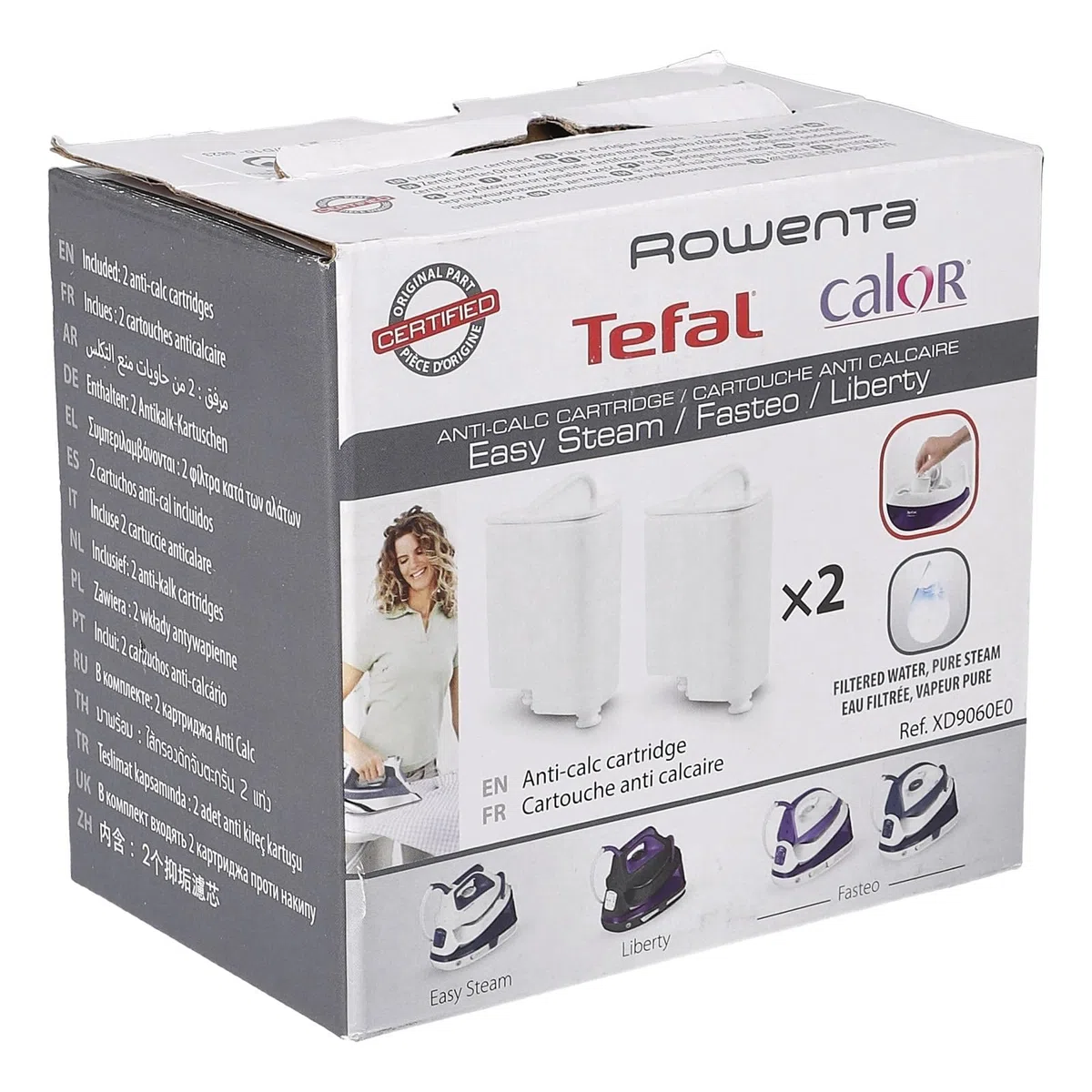LUTH Premium Profi Parts Filtro anticalcare compatibile con Tefal Xd9060e0 per ferro da stiro, 2 pezzi