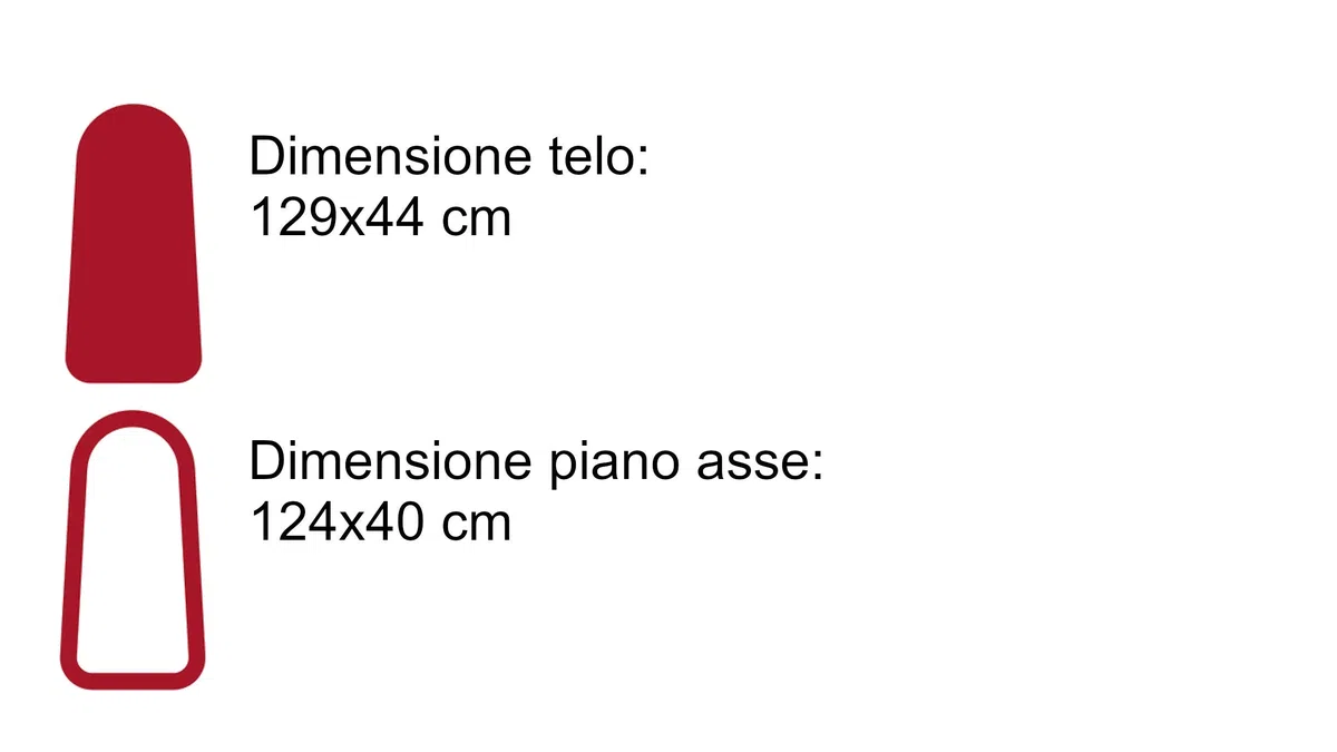 LELIT PA019 Telo copriasse imbottito azzurro, 129 x 44 cm