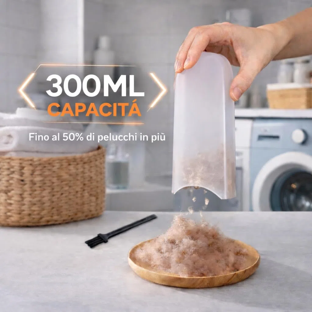 Levapelucchi Elettrico Ricaricabile USB con 6 Lame in Acciaio Inox, 3 Velocità, Contenitore 300ML, Rimuovi Pelucchi per Maglioni, Cappotti, Divani e Tessuti, Batteria 1200mAh, Spazzola Pulizia