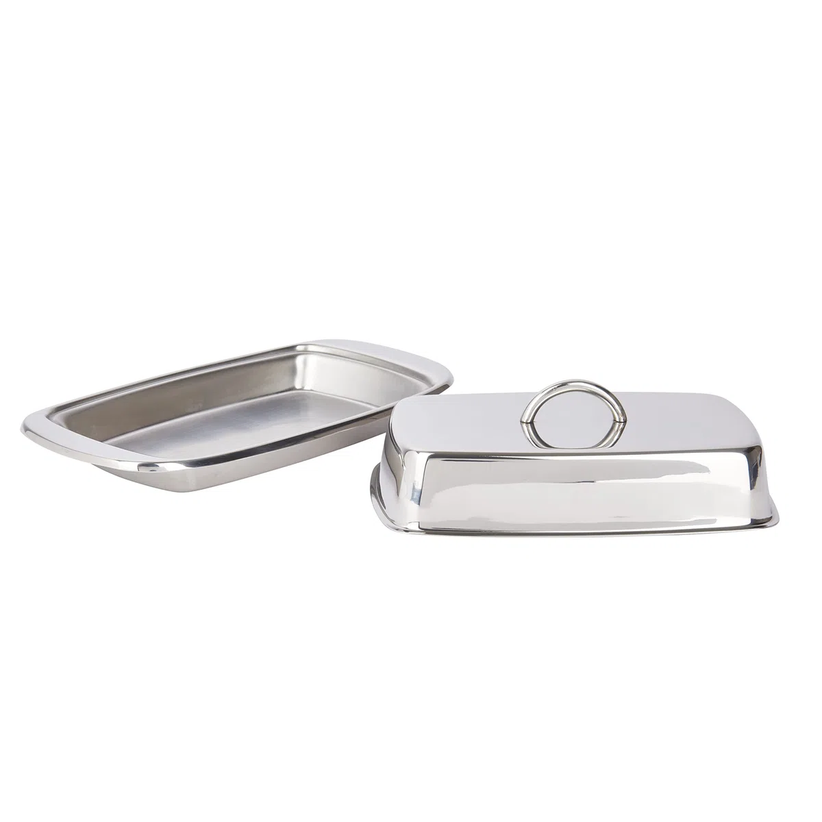 Kitchen Craft - Burriera in Acciaio Inox con Coperchio, 19,5 x 10 x 8 cm