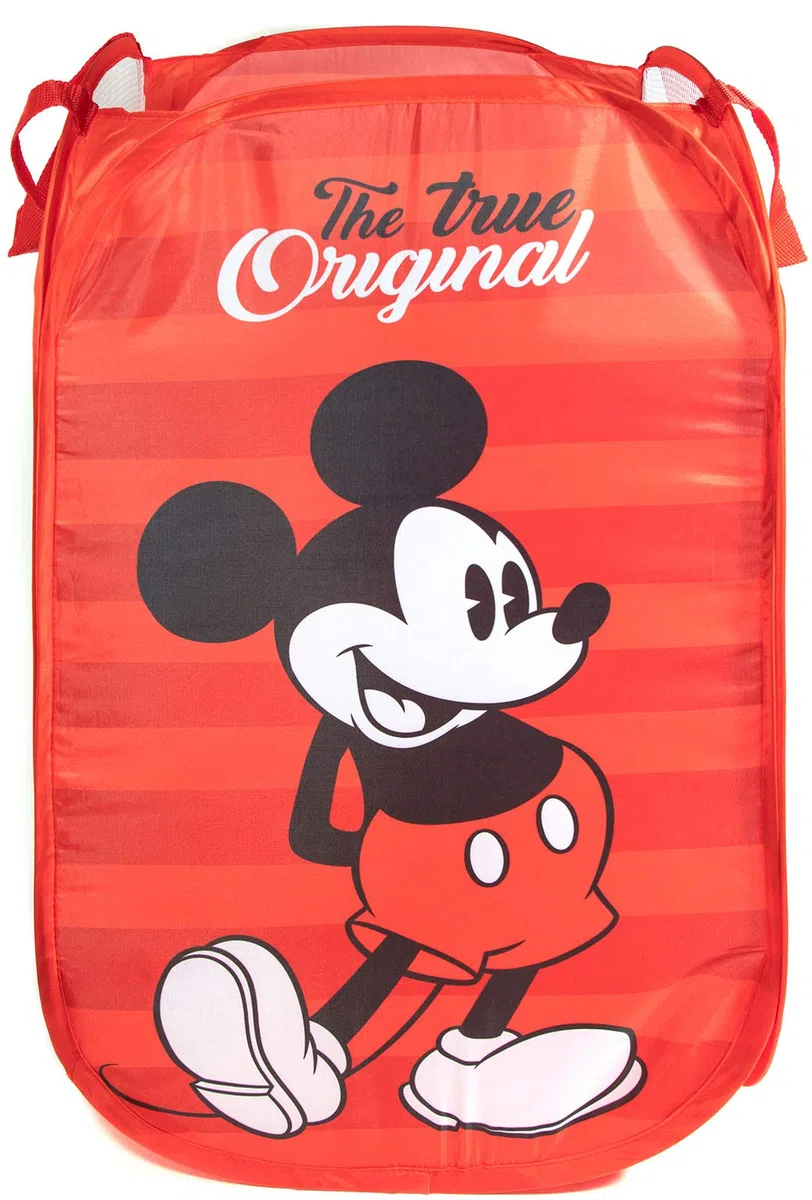 Jay Franco Disney Mickey Mouse - Cesto portabiancheria pop-up da 80 l, per vestiti o giocattoli