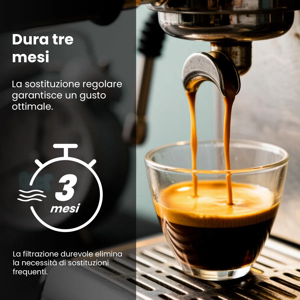 Mutital Set di 4 Filtri per Macchine da Caffè, Compatibili con Sistema Philips AquaClean (Codice CA6903), Filtro Anticalcare Specializzato per Macchine Espresso e Macchine da Caffè Automatiche