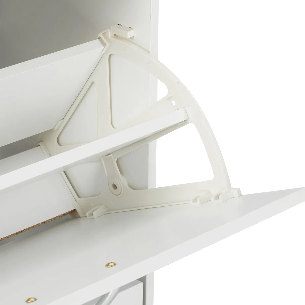 Relaxdays Scarpiera a 2 Scomparti, Scaffale Stretto Salvaspazio Slim, HLP: 80 x 60 x 24 cm, per 12 Paia di Scarpe