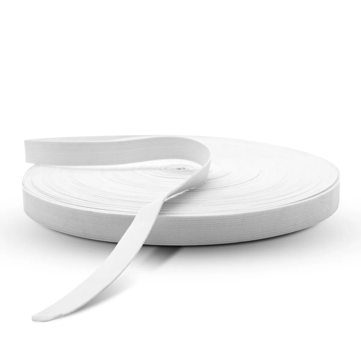 DOJA Barcelona | Elastico per Cucito | 50m | 30mm | Bianco | Filo Elastico Bianco per Cucire Poliestere e Gomma | Elastici da Cucito | Rotolo Elastico Piatto Pantaloni, Stoffa, Mutande, Maglia, Gonna