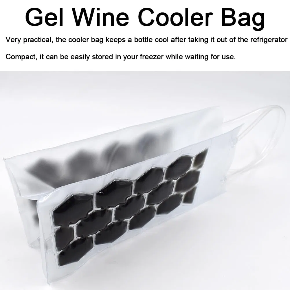 Borsa termica per vino, bottiglia di vino e birra (2 pezzi) raffreddamento istantaneo e mantiene la bevanda fredda, mantiene fresca e raffredda vino champagne (verde)