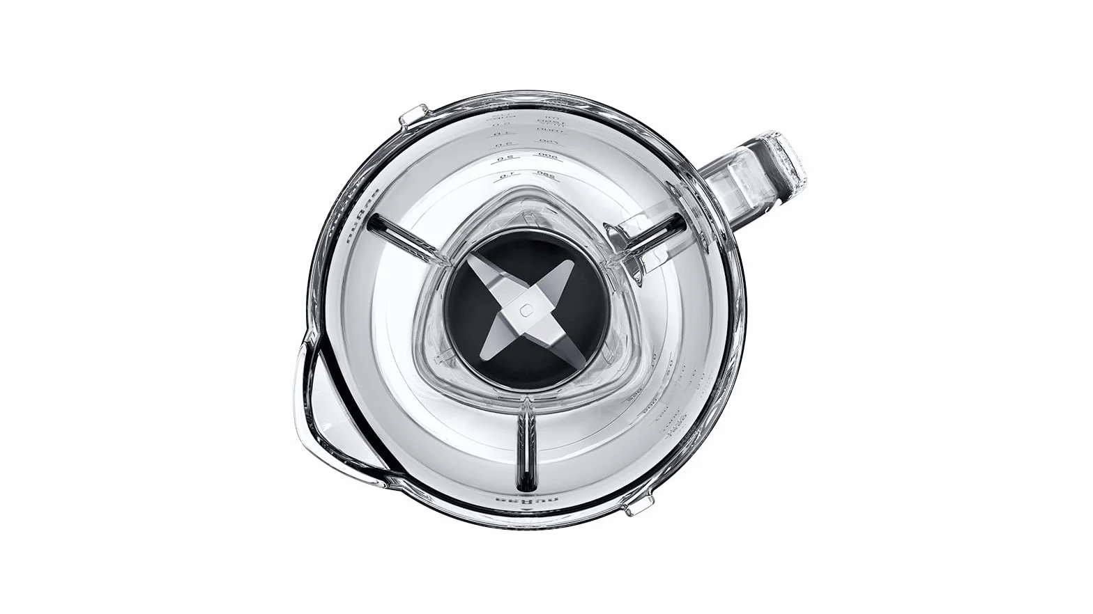 Braun PowerBlender 1 - Frullatore con caraffa triangolare singola in vetro, 2 velocità, funzione di frantumazione del ghiaccio, JB1050WH, 600 W, bianco