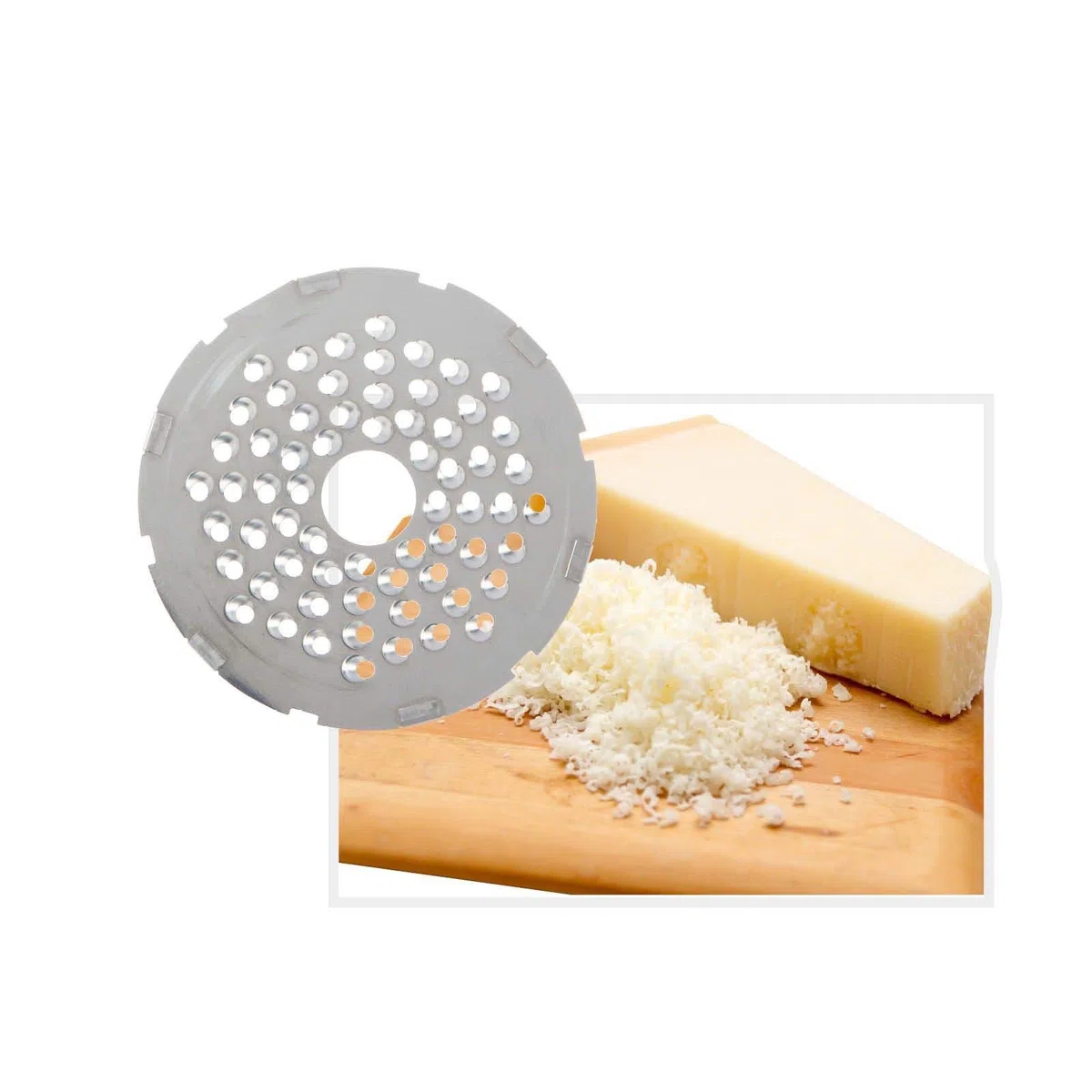 Westmark Macinino/Grattugia per formaggio, 2 in 1, Con dischi affilati intercambiabili, 7,5 x 7,5 x 13,4 cm, Acciaio inox/Plastica, Bianco/Rosso, 11602260