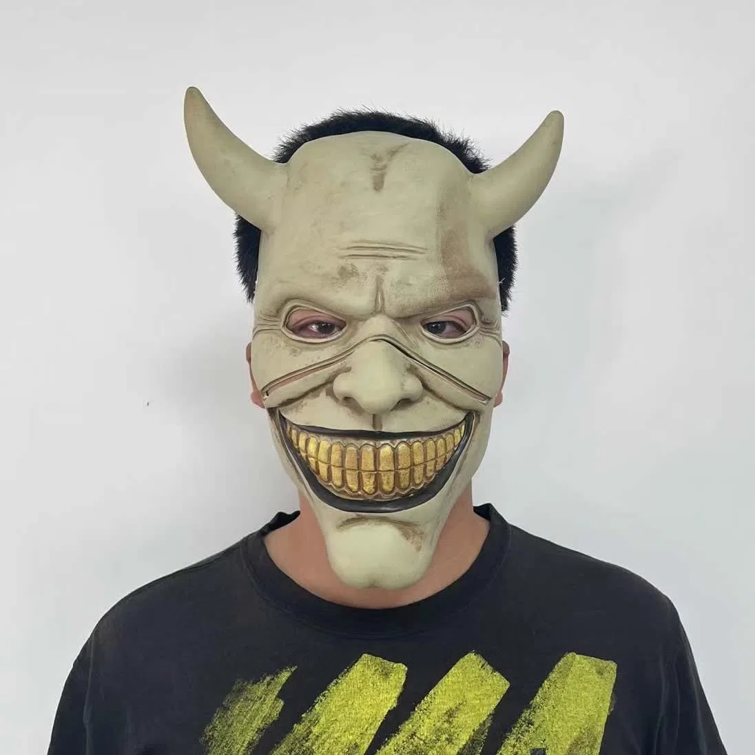 Le Mask Cosplay Graber Le Maschera per telefono Nero Film horror Halloween Maschera Spaventosa Maschera per Costume da Uomo