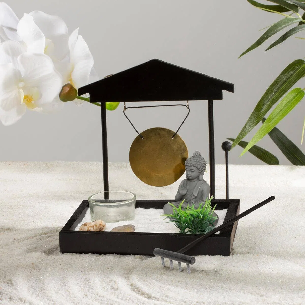 ATMOSPHERA CREATEUR D'INTERIEUR - Giardino Zen Nero 15x15cm