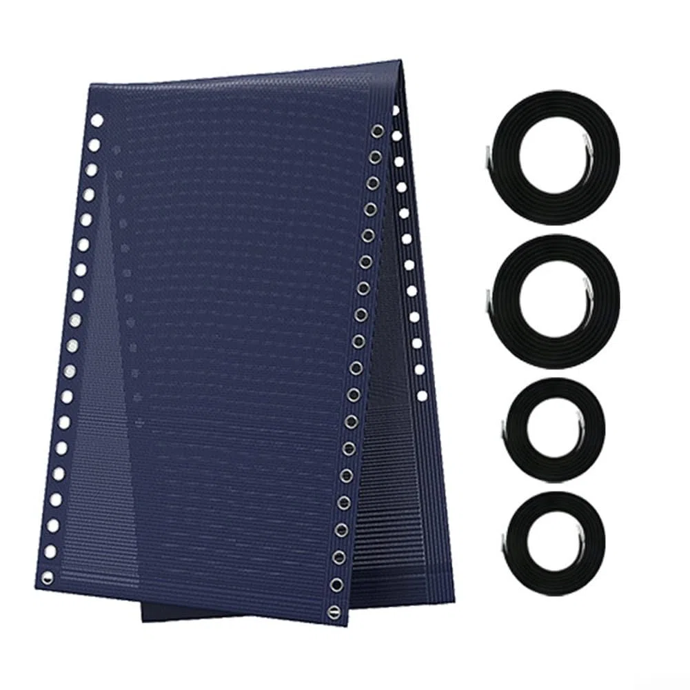Tessuto di ricambio per sedia Gravity, 160 x 48 cm, tessuto a rete traspirante con corde per la riparazione del salotto anti-reclinabile, per una copertura esterna di lunga durata per campeggio e