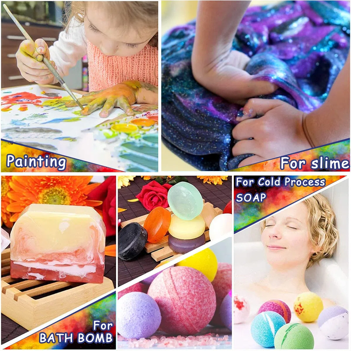Coloranti Resina Epossidica, colorante per sapone, Colorante Candela (5g*36) - Polvere di Mica 36 Colori Per Resina Epossidica, Candele, Bomba Da Bagno,creazione di gioielli,Trucco,nail art e