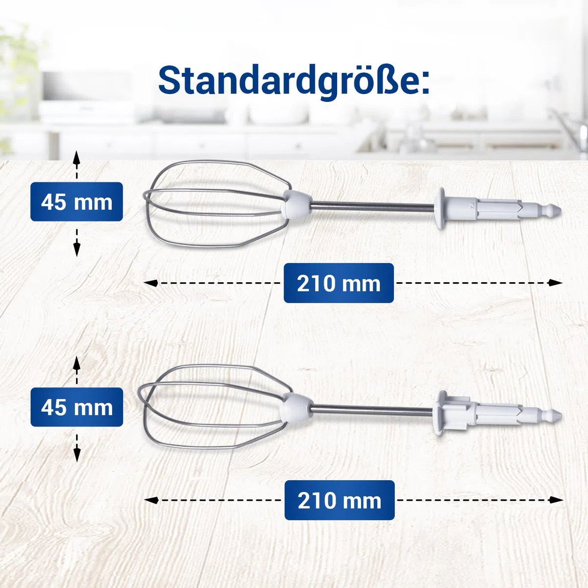 VIOKS Frusta per frusta a destra sinistra di ricambio per Bosch Siеmens 659596 00659596 - frusta per mixer manuale CleverMixx MFQ3010 MFQ3020 MFQ3030 MFQ3030GB myMix MQ95010N MQ95020N